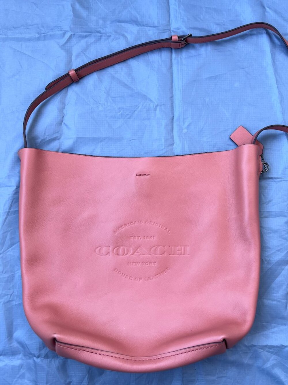 Coach Pink Leather Crossbody Shoulder Bag – Excellent Condition